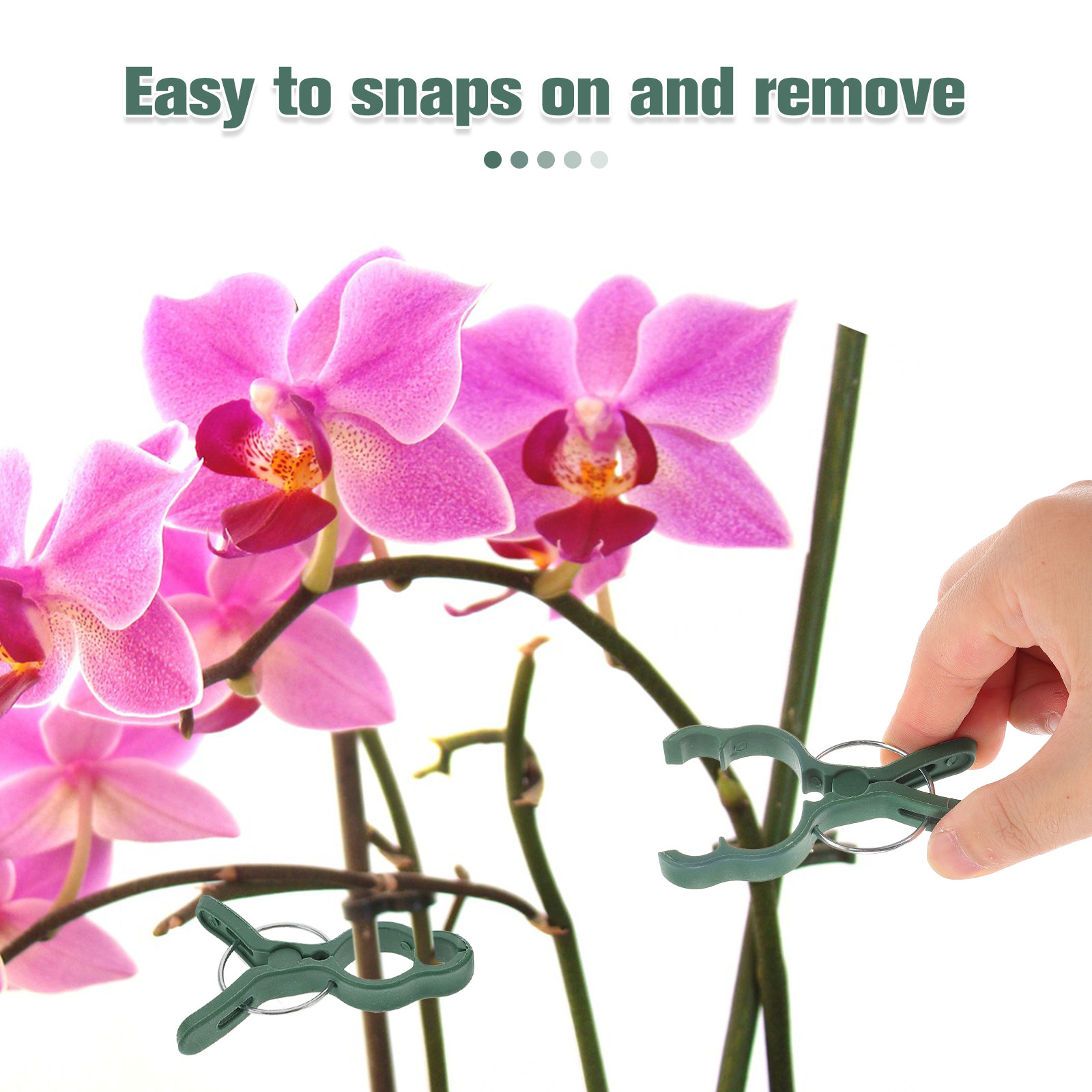 50Pcs Plant Support Clamp Plas - Vine Climbing Plastic recension och pris