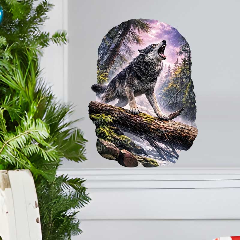 Wild Timberwolves Pattern Wall - Pvc Panel Background recension och pris