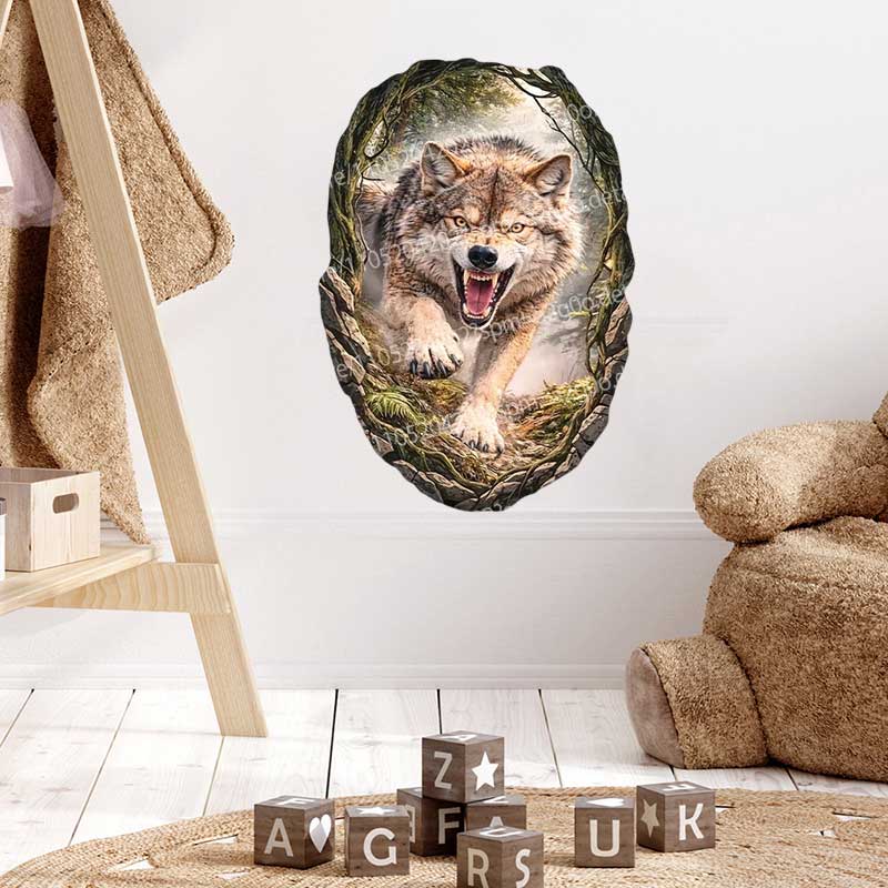 Wild Timberwolves Pattern Wall - Pvc Panel Background recension och pris